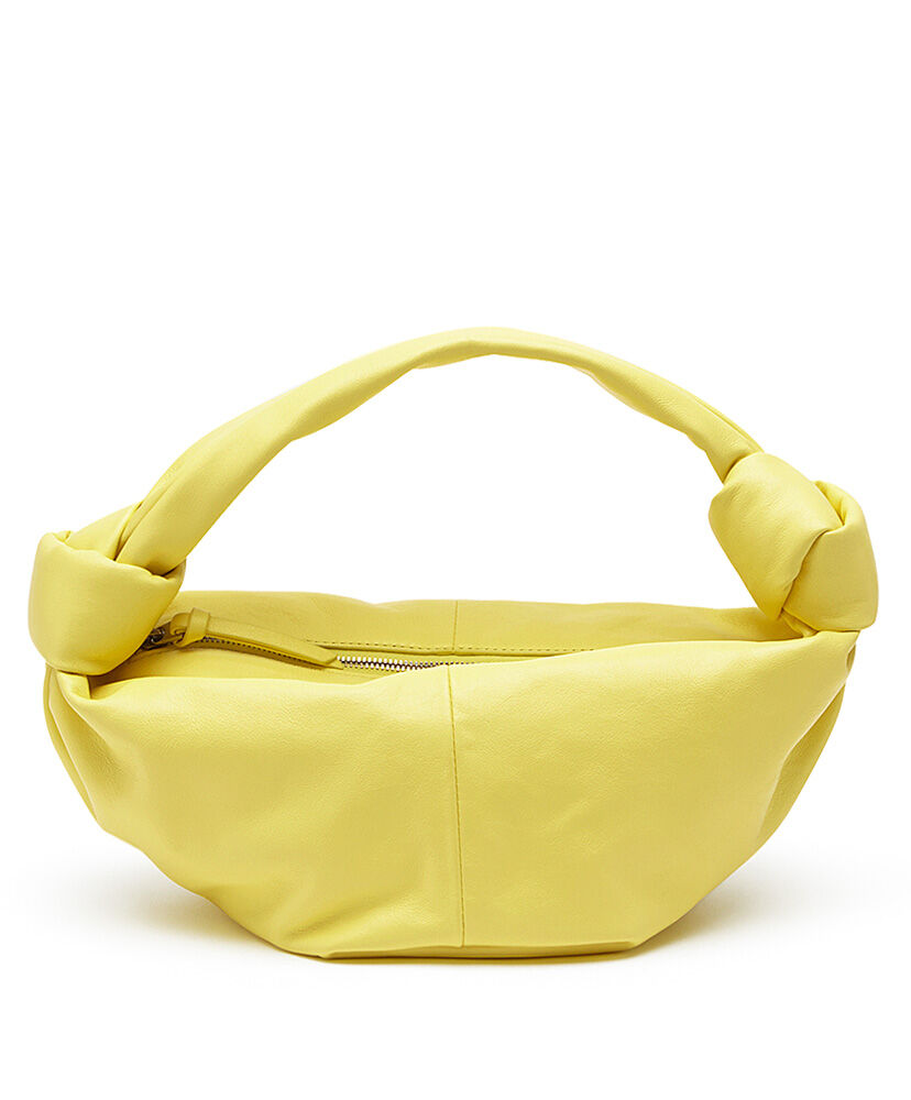 Bottega Veneta Mini Top Handle Bag In Nappa Leather Yellow